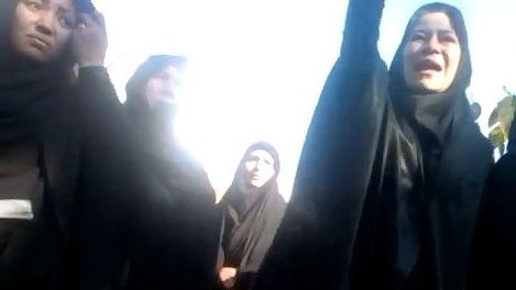 تهران: تجمع اعتراض آمیز پناهندگان افغانستانی مقابل دفتر کمیساریای سازمان ملل