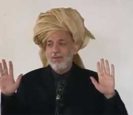تصاویر جعلی و دروغ پراگنی حامد کرزی در مورد حمله ی هوایی ناتو در شمال کابل