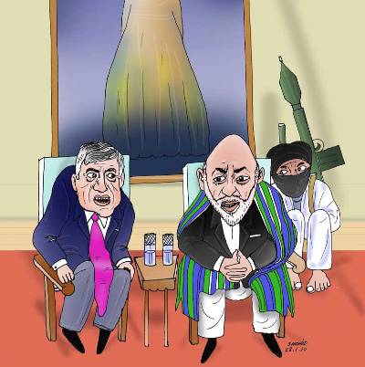 براون، کرزی و طالبان