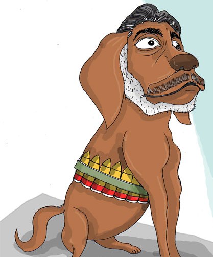 آدم-سگ انتحاری، باراک اوباما و رقیب